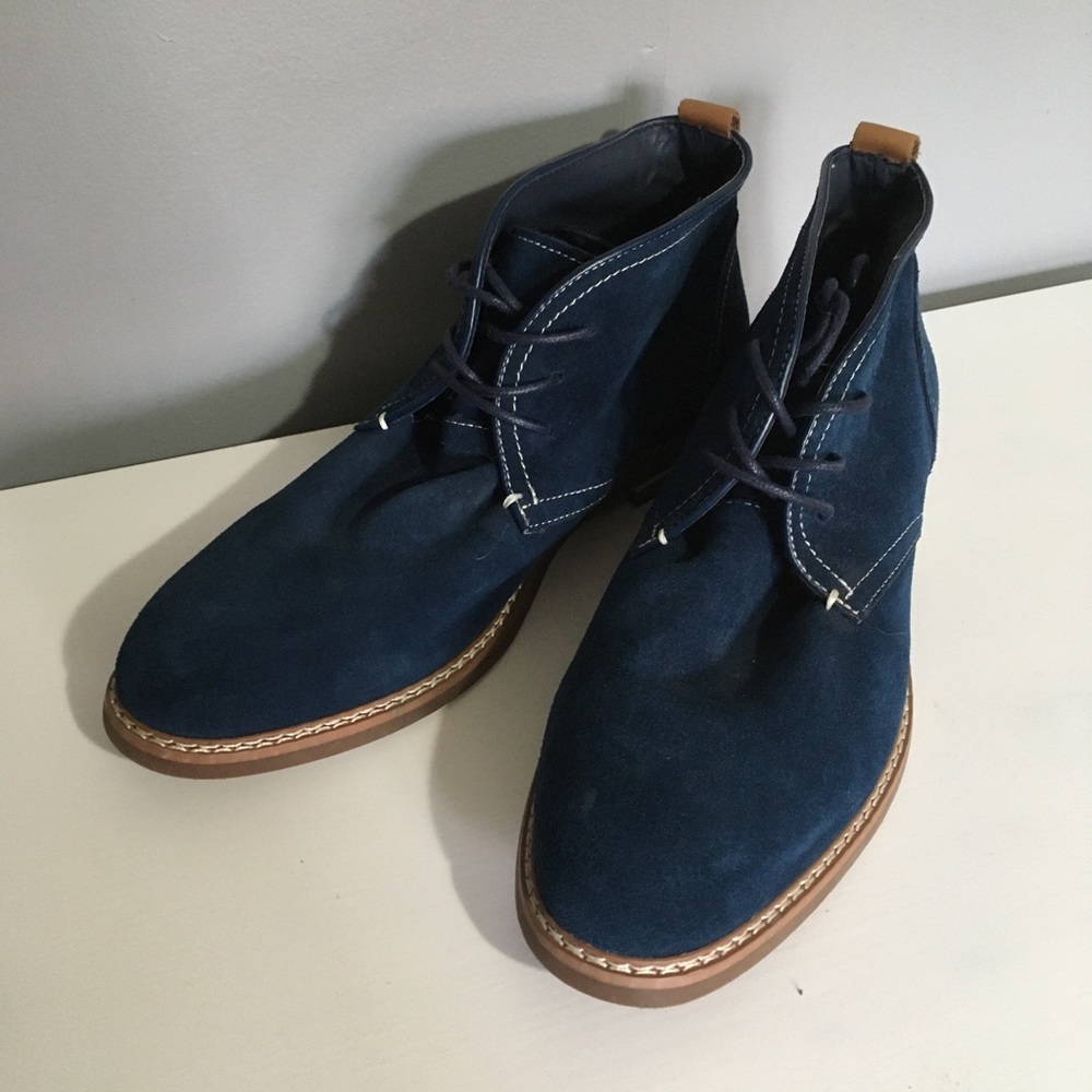 Bill Blass suede derby dress shoes